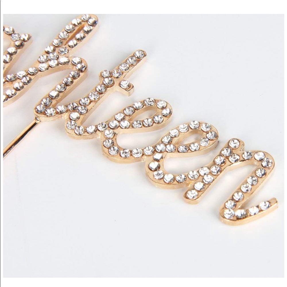 Rhinestone Cake Topper - Picture 3 of 3
